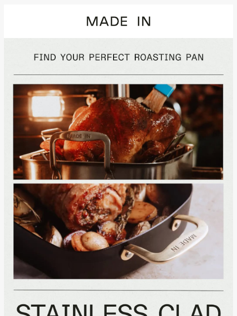 madeincookware newsletter: Your Turkey Deserves the Right Pan