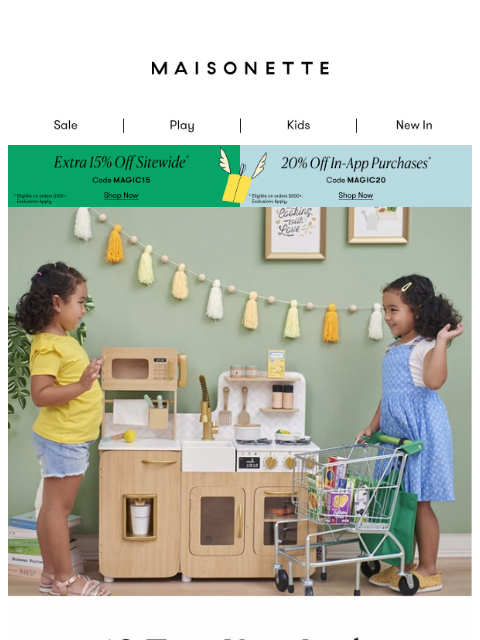 maisonette newsletter: The Top 10 Toys to Shop During Our Sitewide Sale