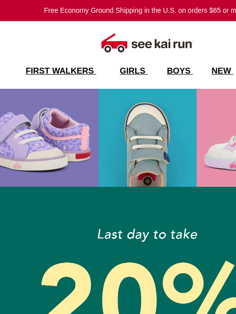 seekairun newsletter: Last Day to Save! 20% Off New Styles Ends at Midni...