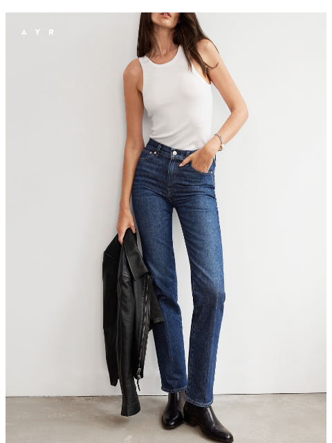 ayr newsletter: THE JEAN is back in stock