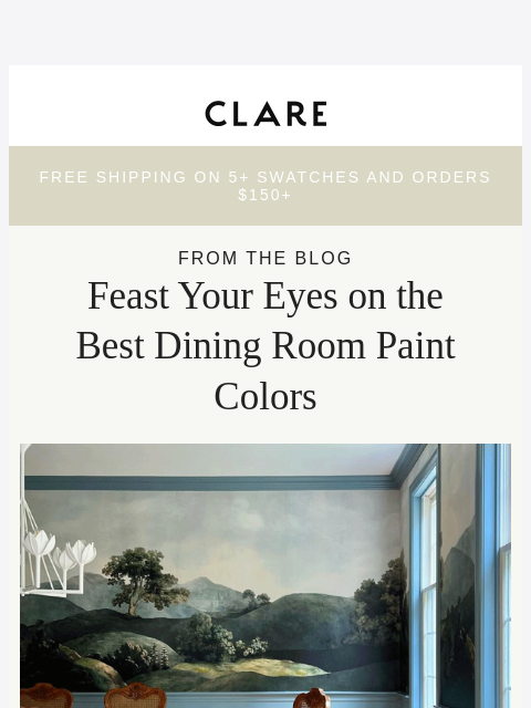 clare newsletter: Hosting season, meet your color upgrade 🍴