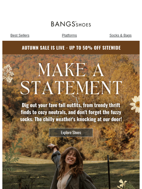 bangsshoes newsletter: Autumn Vibes are Calling! 🍂✨