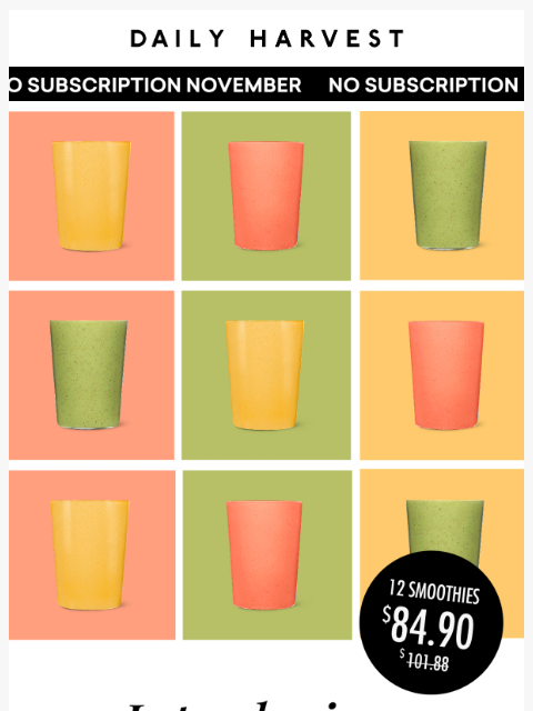 daily-harvest newsletter: Immunity-boost hack + 2 FREE smoothies