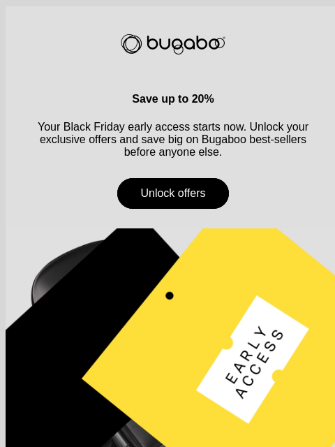 bugaboo newsletter: Your early access starts now