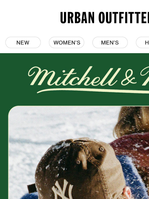 urbanoutfitters newsletter: premium team gear from Mitchell & Ness