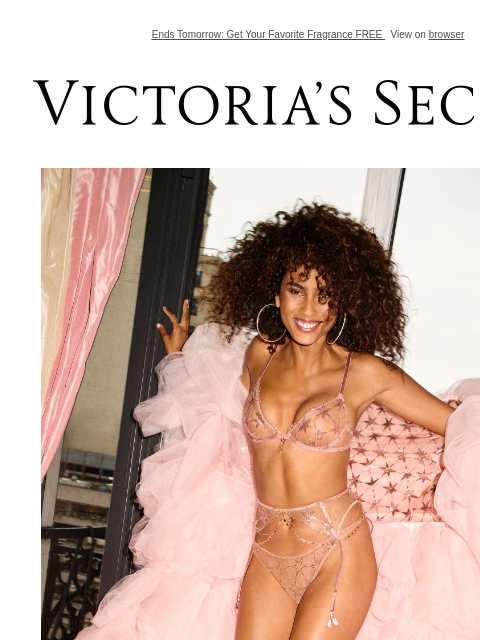 Ends Tomorrow: Get Your Favorite Fragrance FREE View on browser Victoria's Secret VSCC Available Credit Display images to show real-time content Display images to show real-time content Display