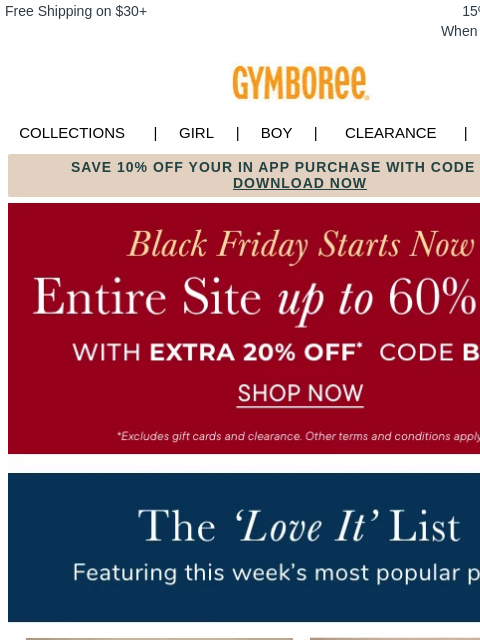 gymboree newsletter: You Have Good Taste ❤️ Shop Bestsellers!