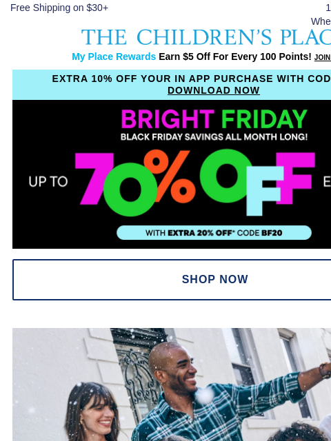 childrensplace newsletter: Up to 60% off Dressed-Up Looks for Every Party 💖