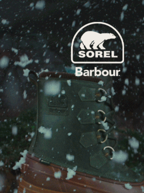 sorel newsletter: Let's Try That Again: SOREL x Barbour Launches Now