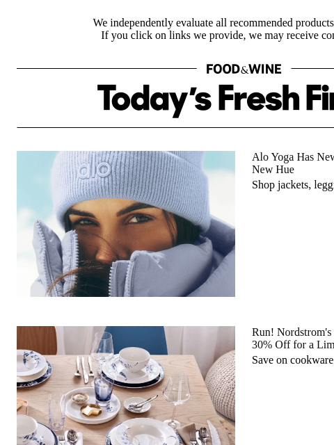 foodandwine newsletter: Run! Nordstrom Double-Discounted So Many Kitchen P...