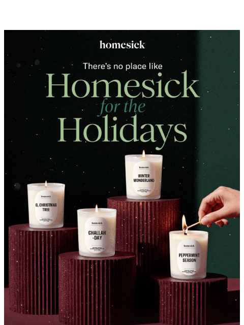 homesick newsletter: THE HOLIDAY COLLECTION 🎄