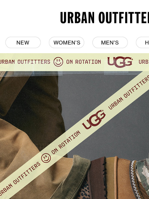 urbanoutfitters newsletter: on rotation: NEW UGG 🥰