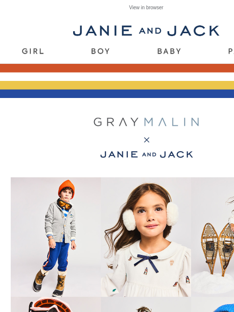 janieandjack newsletter: Just arrived: Gray Malin x Janie and Jack
