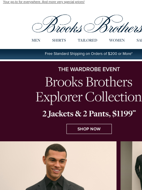 brooksbrothers newsletter: Now $1199: 2 Brooks Brothers Explorer Collection s...
