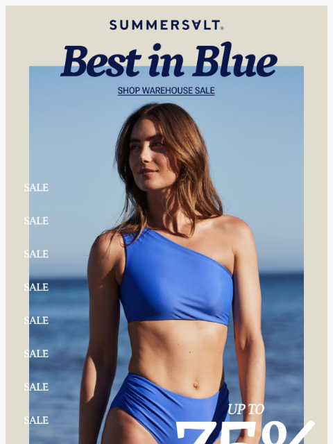summersalt newsletter: Your Fave Blues on Sale 💙🩵