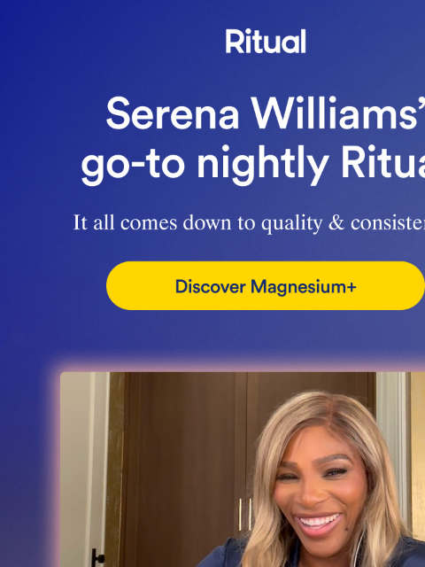 ritual newsletter: Serena Williams’ evening routine