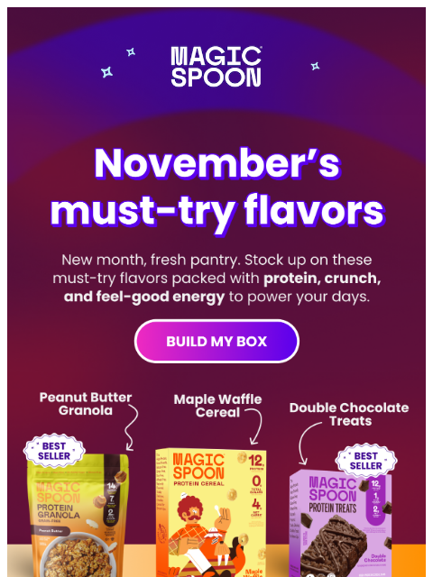 magicspoon newsletter: Fresh picks for your pantry this November 🛍️