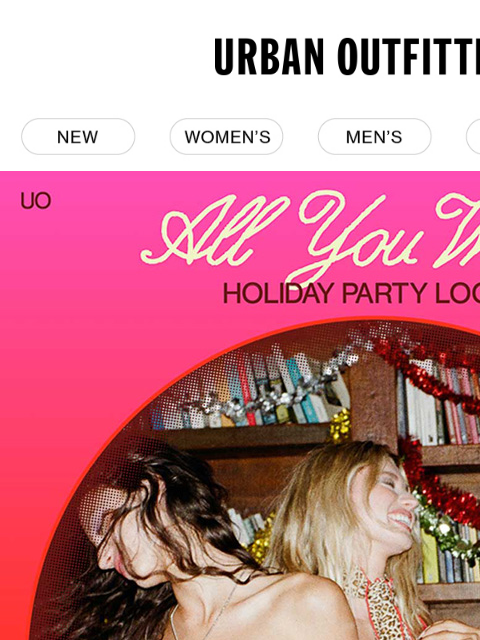 urbanoutfitters newsletter: it’s a party 🪩