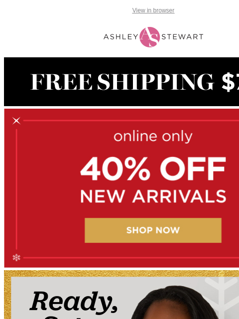 ashleystewart newsletter: Ready, SETS, holiday! 🎄