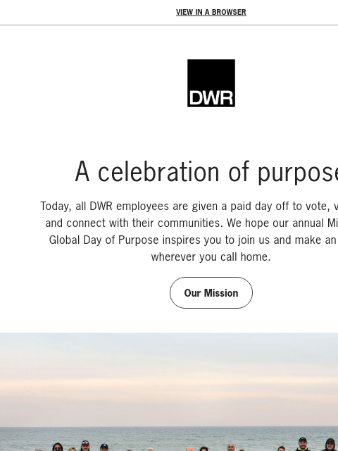 dwr newsletter: Join us in designing a more equitable future