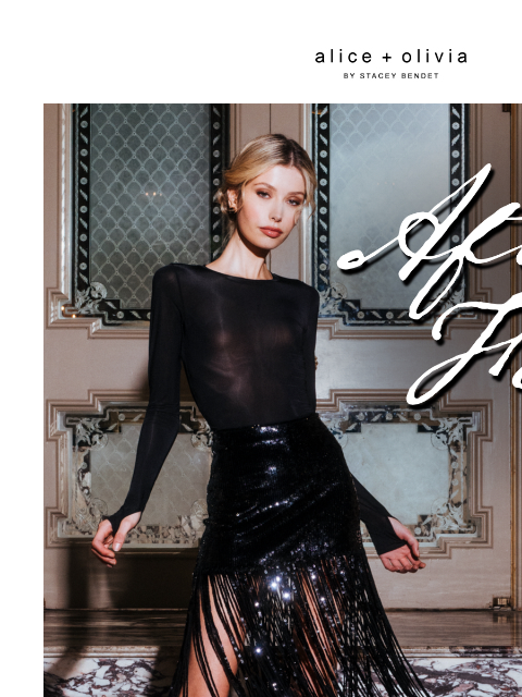 aliceandolivia newsletter: The After Five Collection