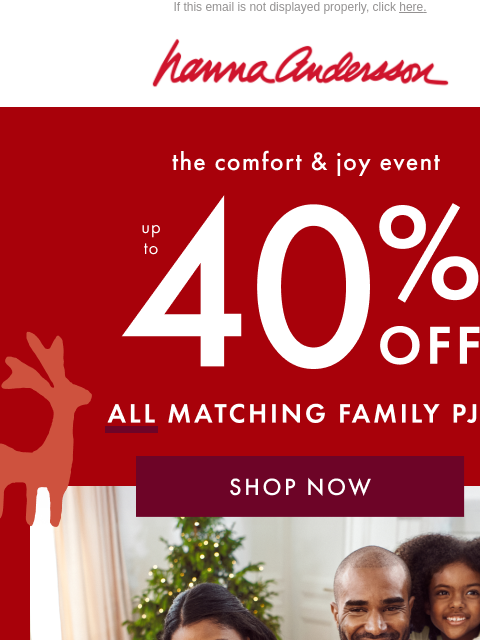 hannaandersson newsletter: Unwrap The Magic Of Matching Family PJs 💖