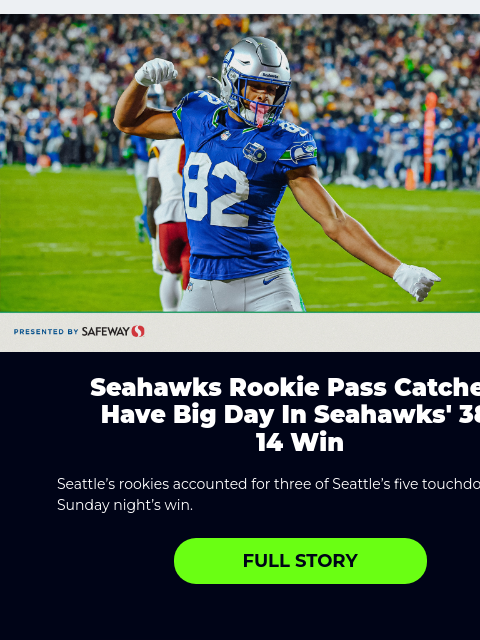 seahawksemail newsletter: Seahawks Dominate On The Road Against The Commande...