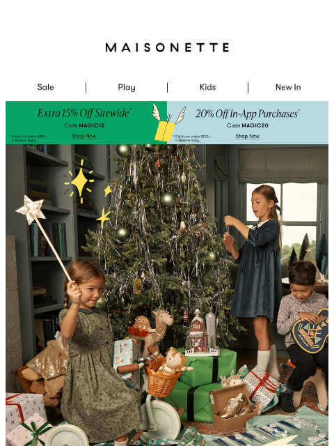 maisonette newsletter: New Holiday Arrivals Just Landed ✨