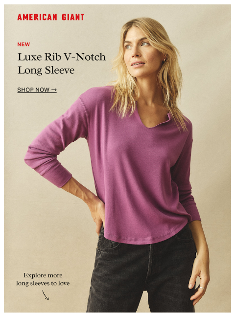 american-giant newsletter: Her New Fall Rotation