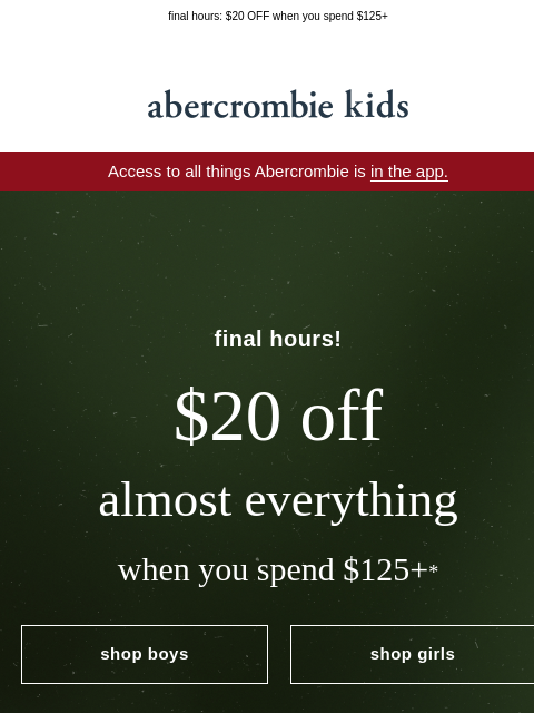 final hours: $20 OFF when you spend $125+ ͏ ͏ ͏ ͏ ͏ ͏ ͏ ͏ ͏ ͏ ͏ ͏ ͏ ͏ ͏ ͏ ͏ ͏ ͏ ͏ ͏ ͏ ͏ ͏ ͏ ͏ ͏ ͏ ͏ ͏ ͏ ͏ ͏ ͏ ͏ ͏ ͏ ͏ ͏ ͏ ͏ ͏ ͏ ͏ ͏ ͏ ͏ ͏ ͏ ͏ ͏ ͏ ͏ ͏ ͏ ͏ ͏ ͏ ͏ ͏ ͏ ͏ ͏ ͏ ͏ ͏ ͏ ͏ ͏ ͏ ͏ ͏ ͏ ͏ ͏ ͏ ͏ ͏ ͏ ͏