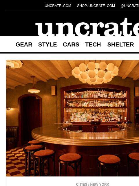 uncrate newsletter: Wild Cherry Supper Club & more