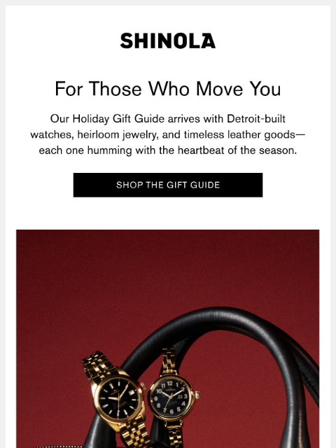 shinola newsletter: The 2025 Holiday Gift Guide