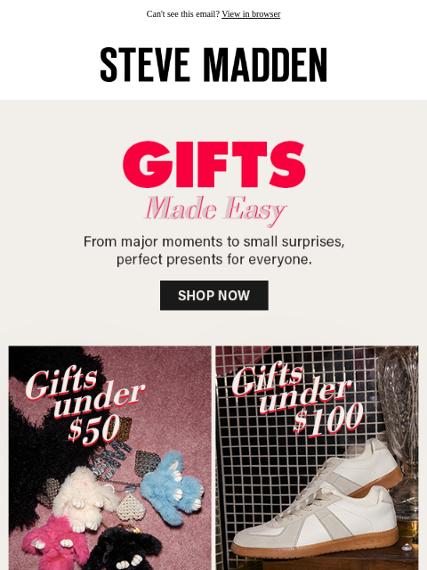 stevemadden newsletter: Nailed The Gift