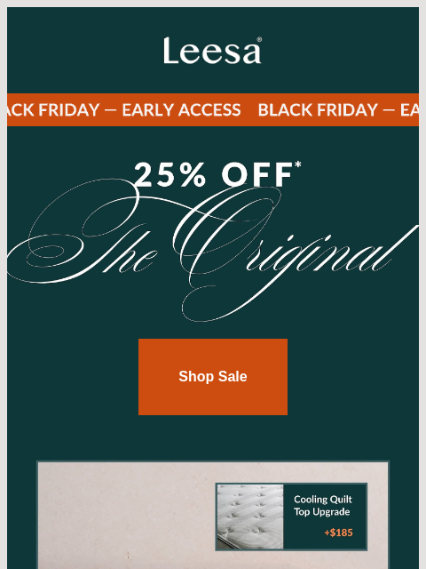 leesasleep newsletter: Loved by thousands, now 25% off*