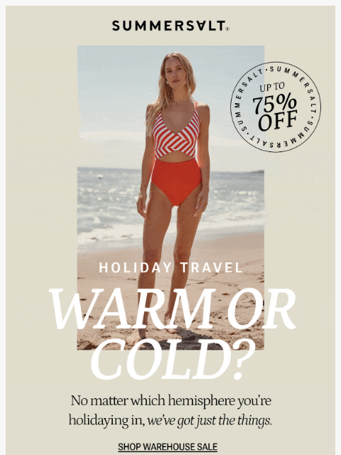 summersalt newsletter: Holiday Travel Favorites ☀️❄️