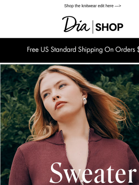 dia newsletter: Swoon-Worthy Sweaters 🤎​