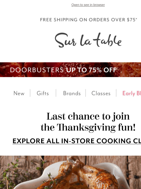 surlatable newsletter: Let’s Make Thanksgiving Magic Together 