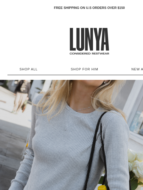 lunya newsletter: ERRANDS FEEL GOOD IN WAFFLESOFT