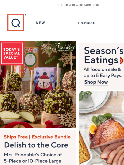 qvcemail newsletter: Mrs. Prindable’s TSV® & Savor Food Deals