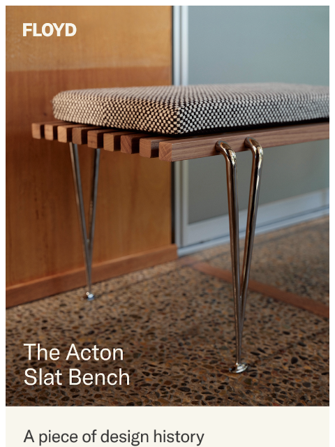 floydhome newsletter: The Acton Slat Bench