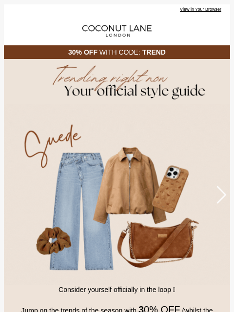 coconut-lane newsletter: Trending Tuesday 🧥👜🥾