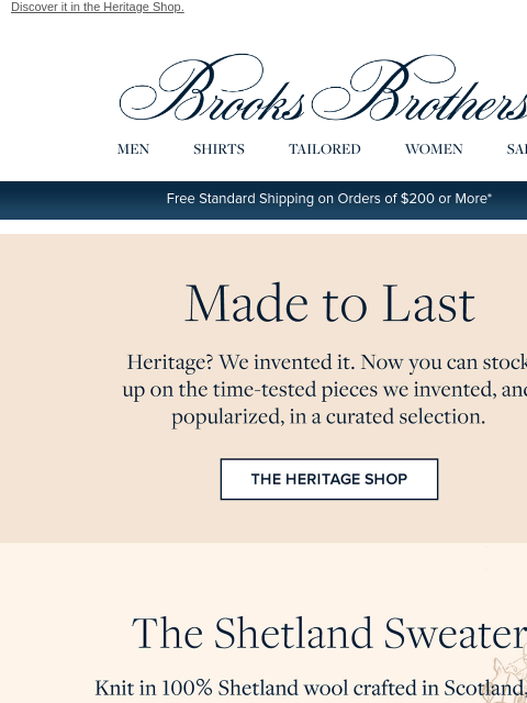 brooksbrothers newsletter: American style begins here.