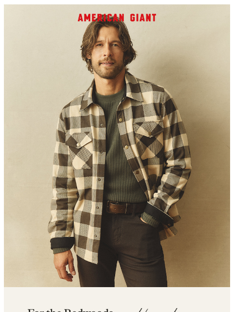 american-giant newsletter: New Plaids Just Dropped