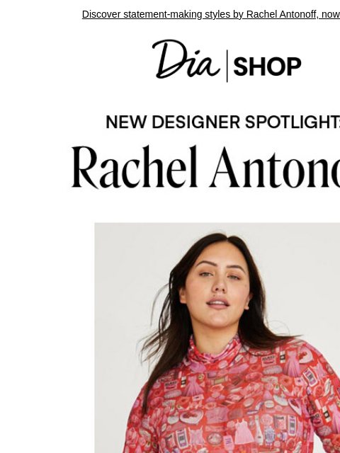 Discover statement-making styles by Rachel Antonoff, now at Dia. Dia & Co Shop Shop Now Style freedom through a life well-lived. TOPS DRESSES NEW ARRIVALS SALE Recipient: brands.news.subscription@