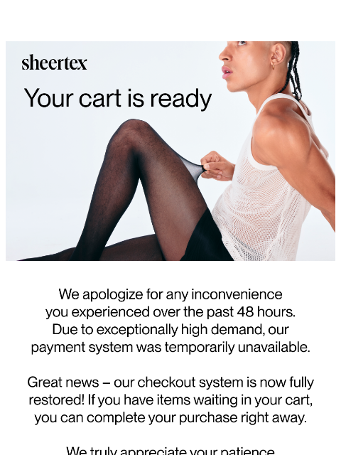 Your Cart is Ready - Our Payment System is Back Online Your Cart is Ready - Our Payment System is Back Online The strongest tights you'll ever wear. Facebook Instagram Tiktok Youtube Facebook