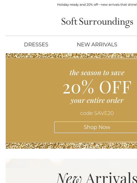 softsurroundings newsletter: Just In: New Styles to Celebrate