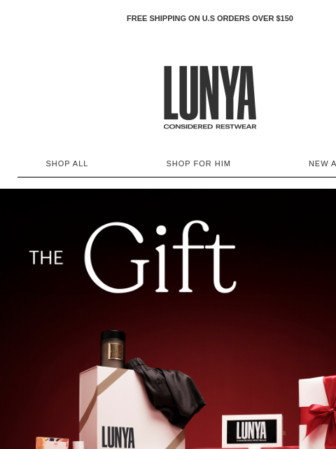 lunya newsletter: HOLIDAY GIFT GUIDES ARE HERE