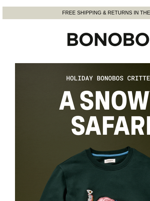 bonobos newsletter: New Critter Crews Are Here