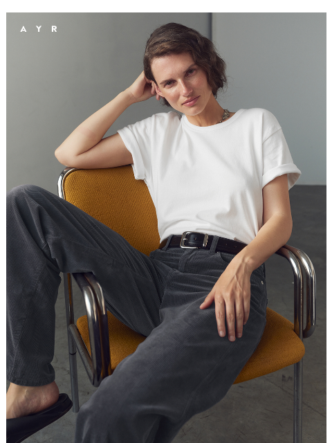 ayr newsletter: corner office corduroy