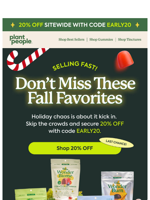 plantpeople newsletter: EARLY20 ends soon ⏰